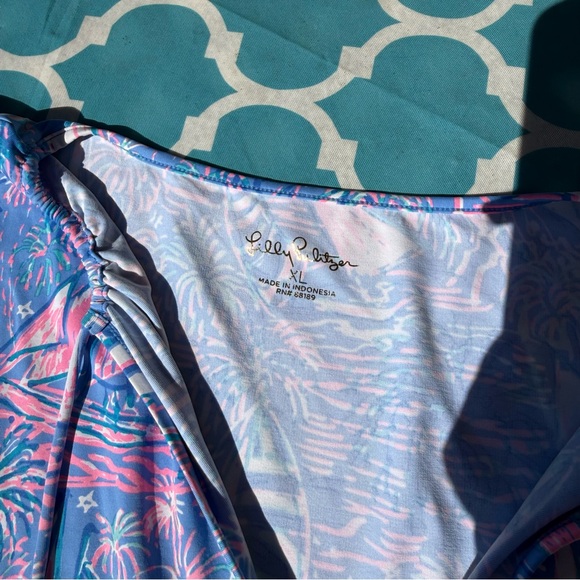 Lilly Pulitzer Johanna sleeveless cover up in Boca Blue - Picture 2 of 3